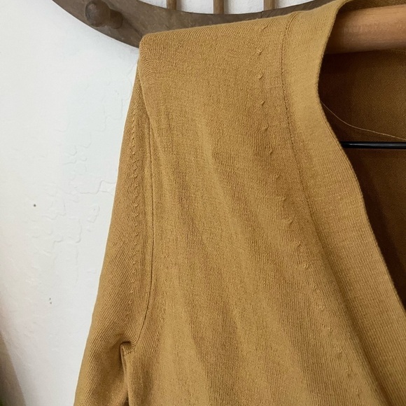 Lita by Ciara Iced Coffee Longline 4 Long sleeve Button Cardigan Size M - Picture 7 of 11